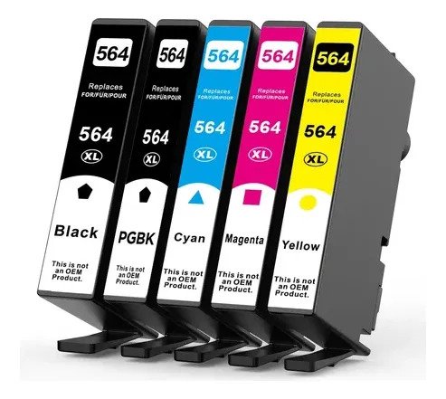 Combo X5 Cartuchos Compatibles Con 564 Para C309a 4610 4620
