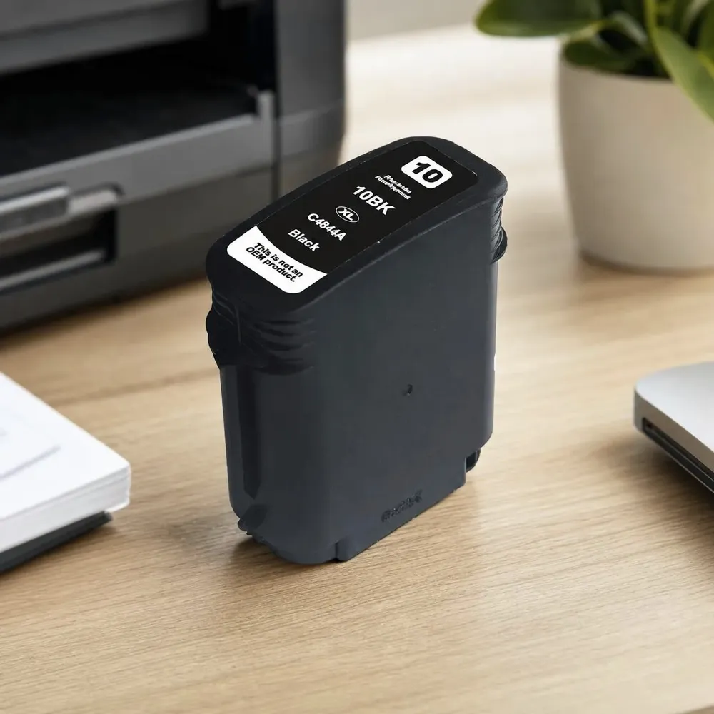 Cartucho De Tinta Alternativo Compatible Con 10 Negro C4844a - Imagen 2